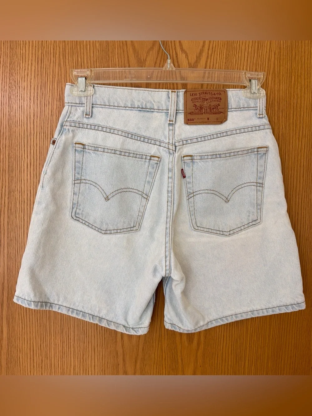 Vintage 90s Levi’s 505 Denim Shorts Women’s Juniors Size 9 USA Made Light Wash